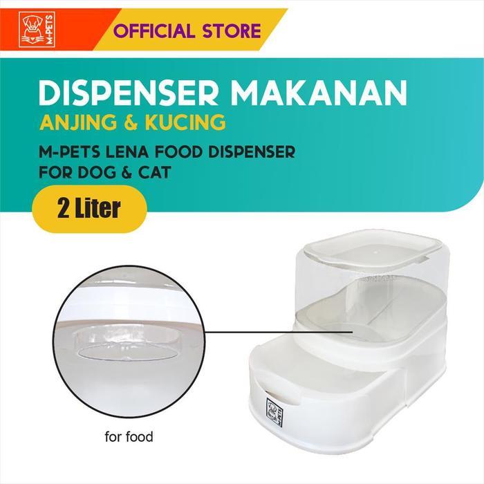 M-Pets Lena Food Dispenser 2 Liter - Tempat Makan Anjing Kucing