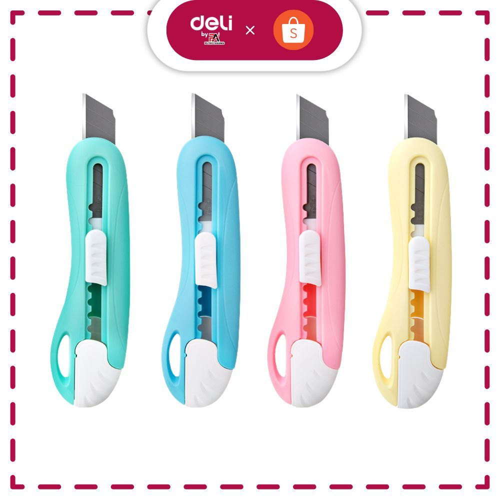

Deli Cutter Sekolah, Design untuk Anak-anak, Bahan ABS, Silet 55mm Dengan Gantungan 2024