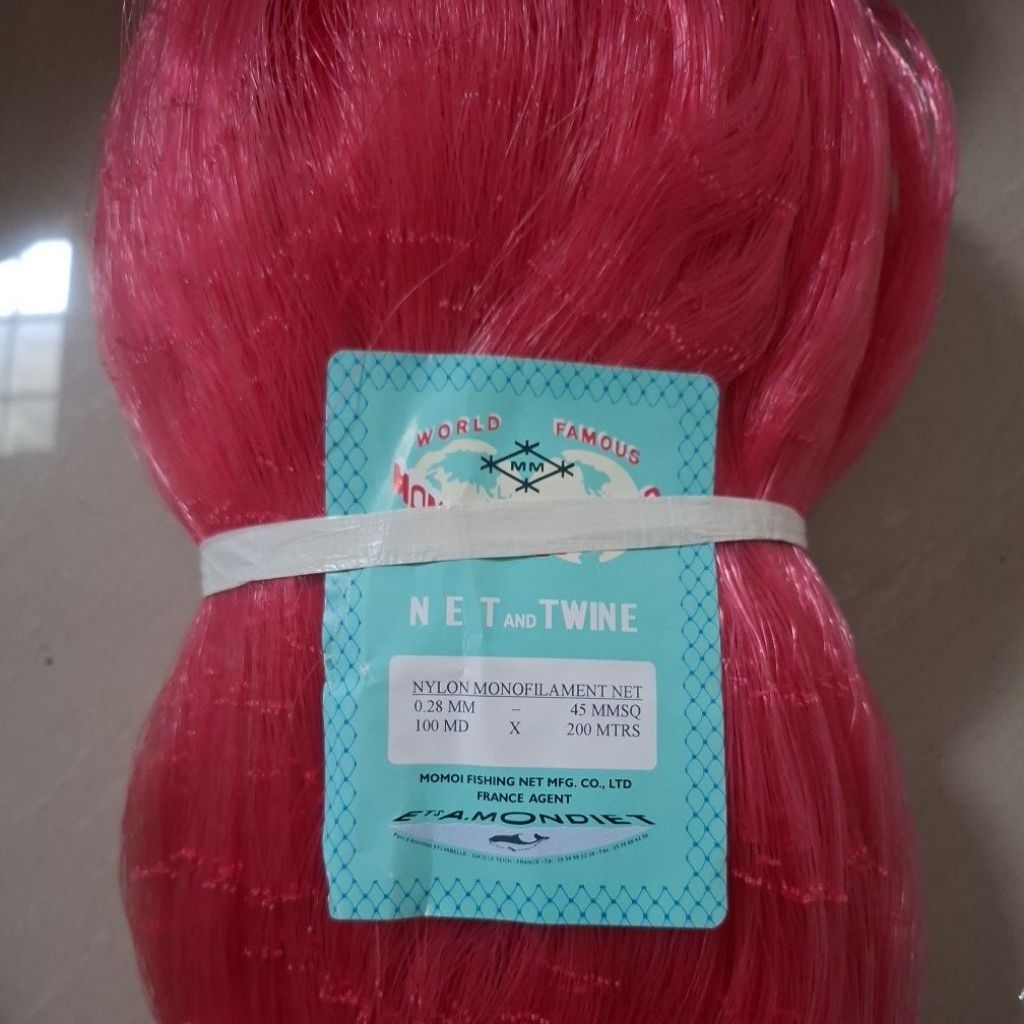 Promo Cuci Gudang Jaring Ikan Momoi 0.28  4,5 inchi 4 inchi 3 inchi 150md/200m yoko Pukat Ikan Jarin