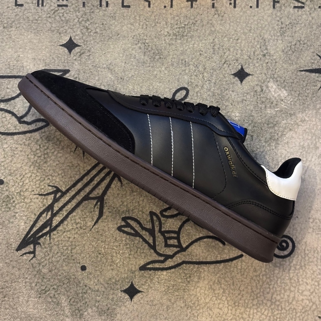 Sepatu Sneakers Pria Hitam RAPHA Black Gum Sepatu Hitam Sepatu Sneakers Kulit Sepatu Kuliah Sepatu K