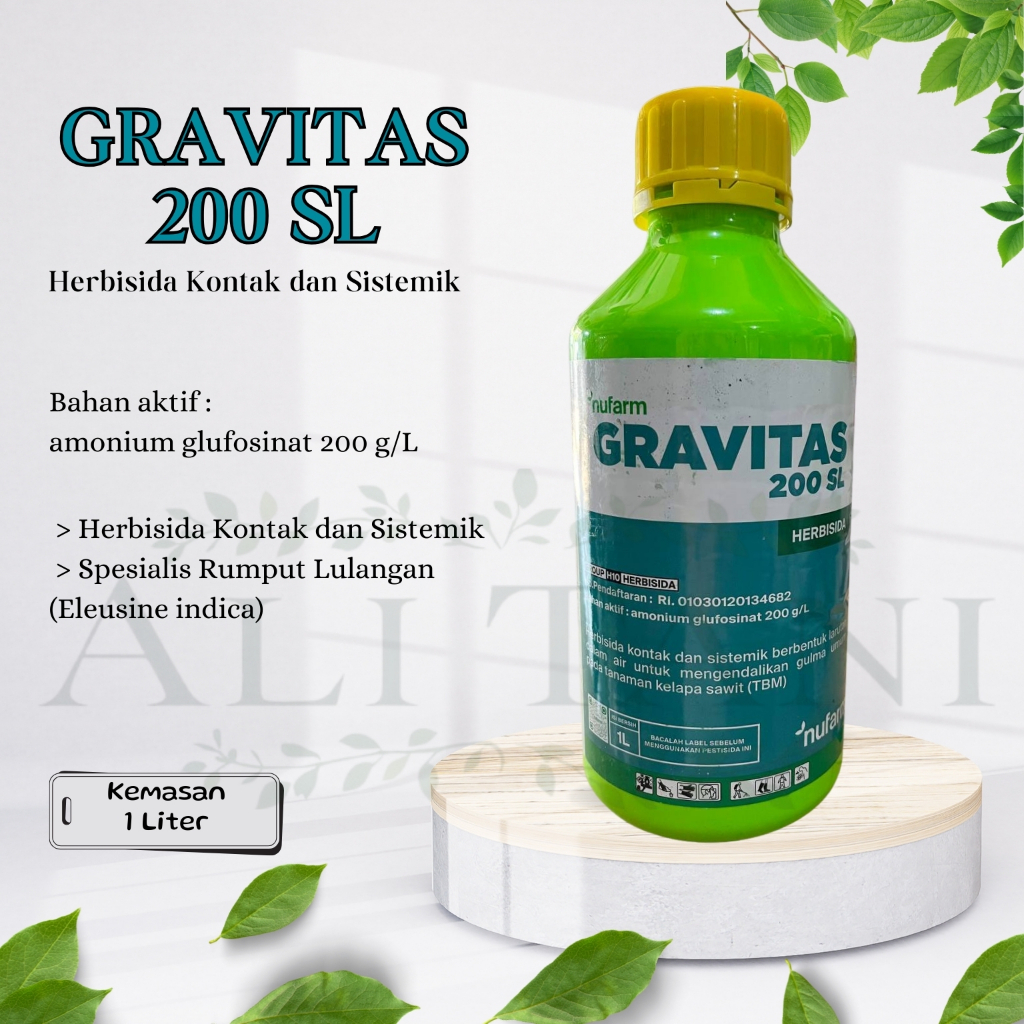 GRAVITAS 200 SL Herbisida Kontak dan Sistemik Spesialis Pembasmi Rumput Lulangan dan Ilalang