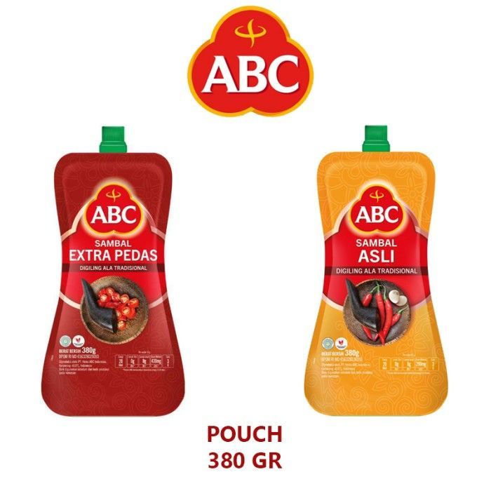 

1 Pcs Sambal Abc Pouch Asli Dan Extra Pedas 380 Gram