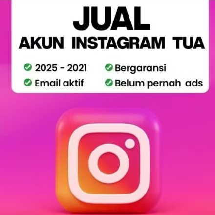 Akun IG Lama + Follower Asli 2015–2021 + Akses Cookies Lengkap