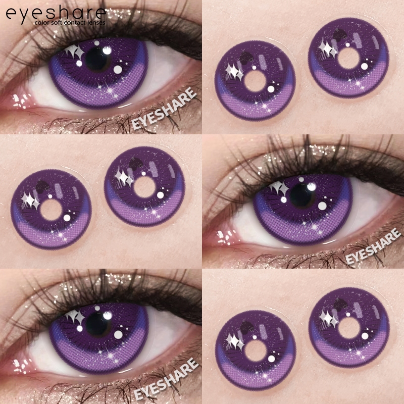 (COD) Softlens Lensa Kontak Warna Karakter Cosplay Halloween Shizuku Kuroe Kartun Anime softlen norm