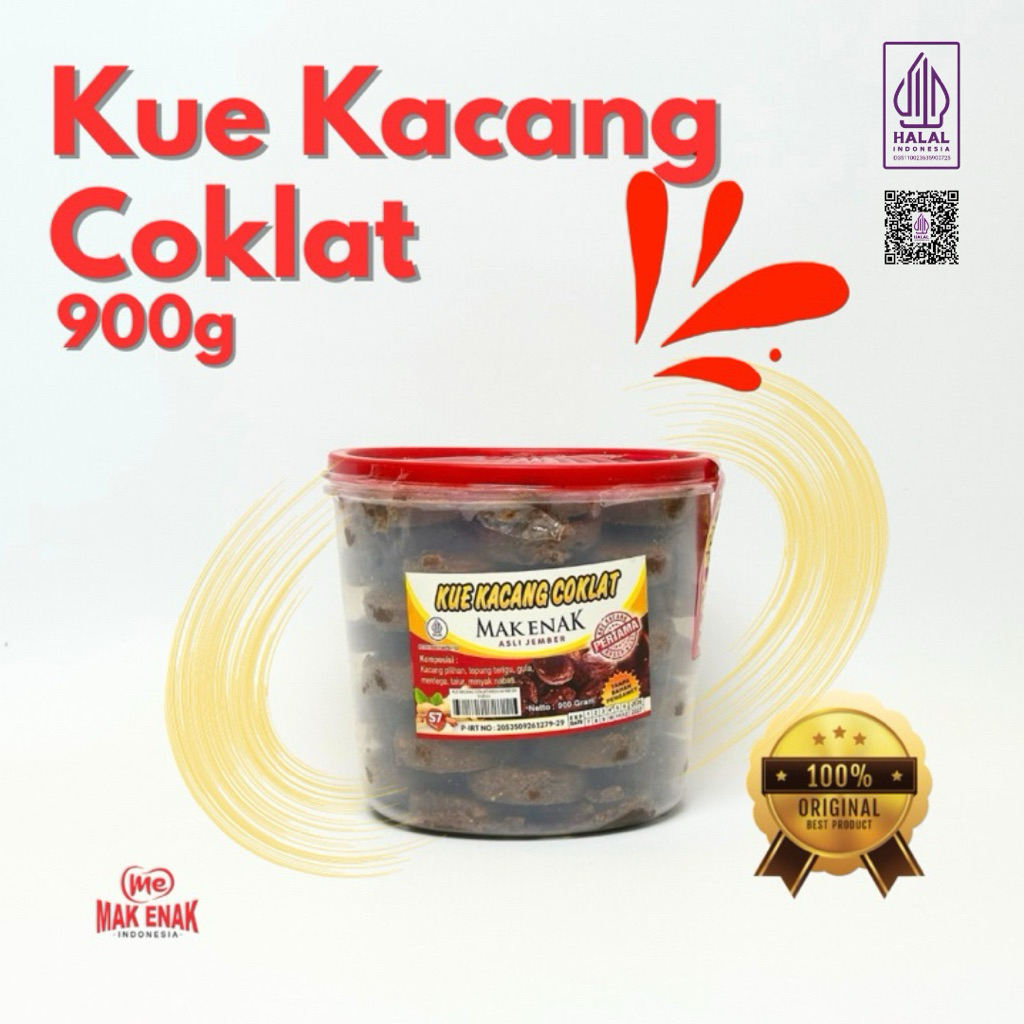 

KUE KACANG COKLAT 900 GRAM | MAK ENAK INDONESIA