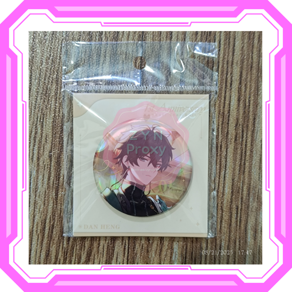 READY STOCK HONKAI STAR RAIL HSR [MIHOYO] Star Rail Anniversary Badge Danheng