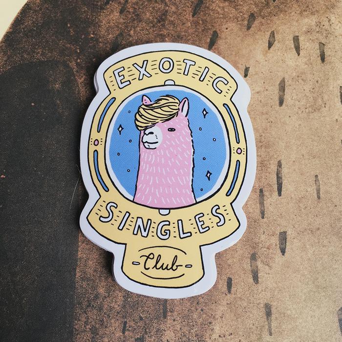 

Exotic Singles Club - Vinyl Sticker