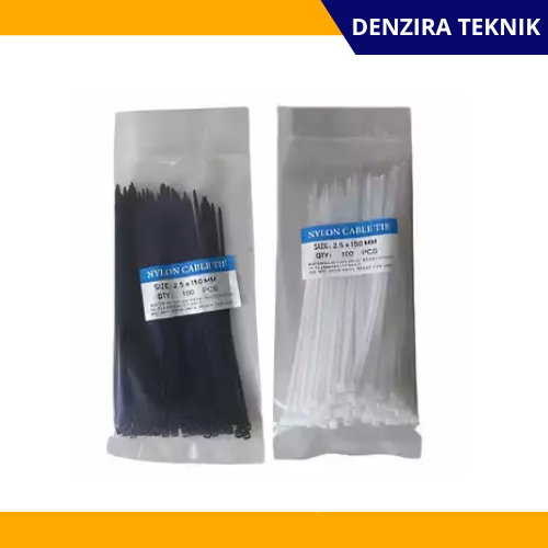 

Kabel Ties Tis 2.5mm x 150mm Isi 100pcs/pack/Cable Tie 2.5x150mm/Tali Pengikat Kabel Nylon