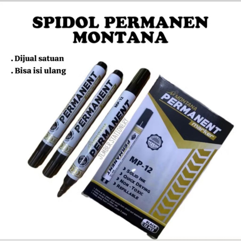 

Spidol Montana Permanen Marker MP-12