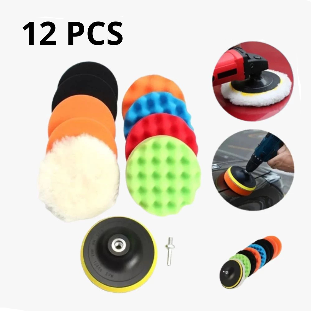 Mata gerinda poles body mobil mata bor poles body motor set lengkap 12 pcs