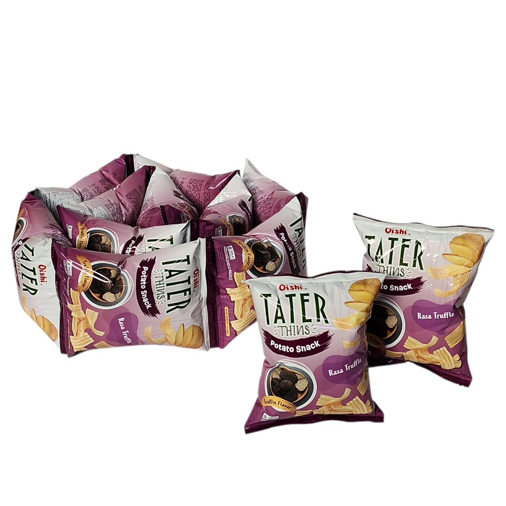 

Oishi Tater Thins Potato Snack RENCENG - Netto 14 gr x 10 bks