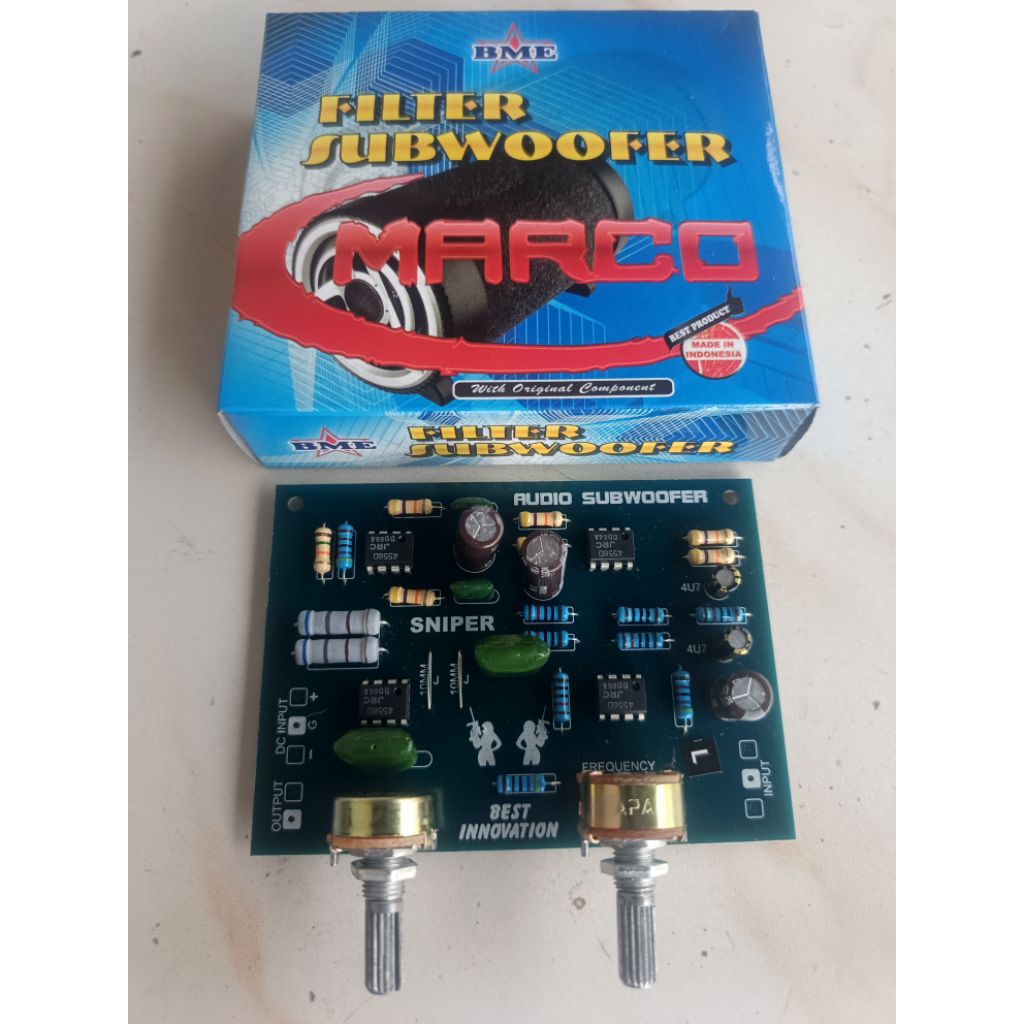 kit filter subwoofer plus frequency ic original