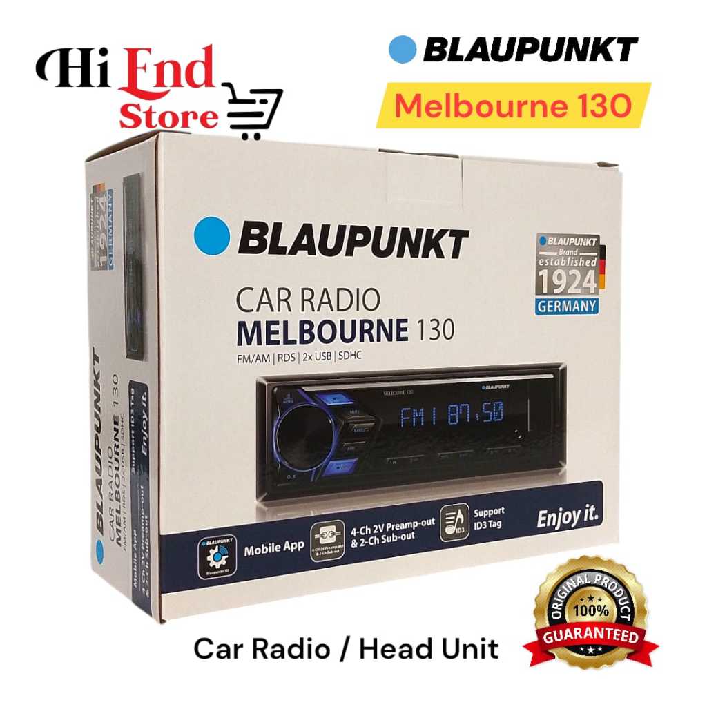 Blaupunkt Melbourne 130 Single Din Head Unit Car Radio