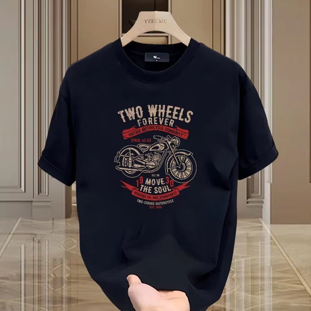 Kaos Pria | Kaos Putih Hitam Distro Tebal Motor | Kaos Oversize Pria Murah | Kaos Couple baju kaos c