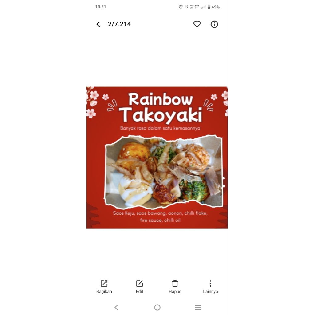 

rainbow takoyaki mix sauce
