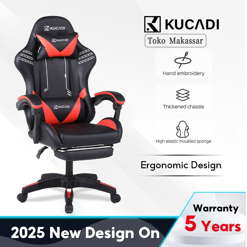 [Pengiriman dari Makassar ]KUCADI Kursi Gaming Murah / Kursi Gamers / Gaming Chair / Kursi Gamer [Ga