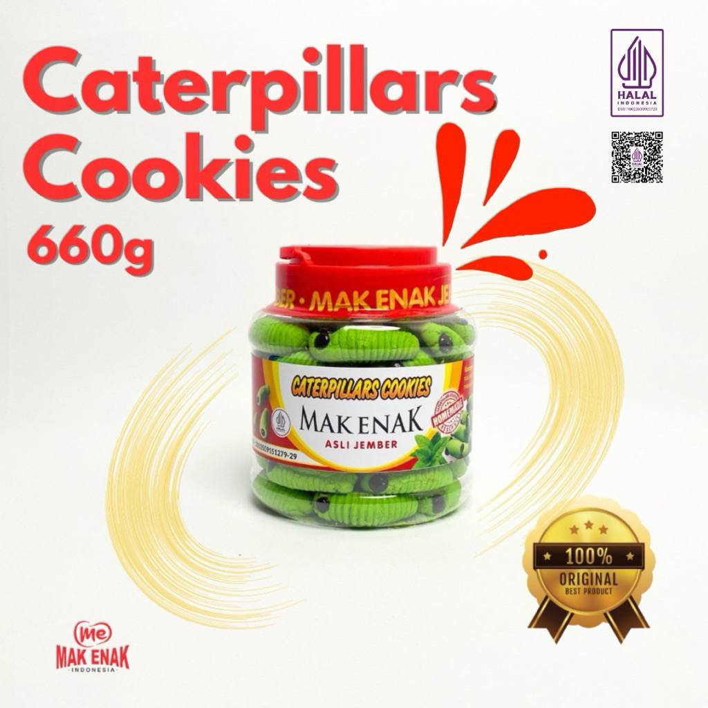 

CATERPILLARS COOKIES 660 GRAM | MAK ENAK INDONESIA | MASJID ALFAWWAZ BAROKAH