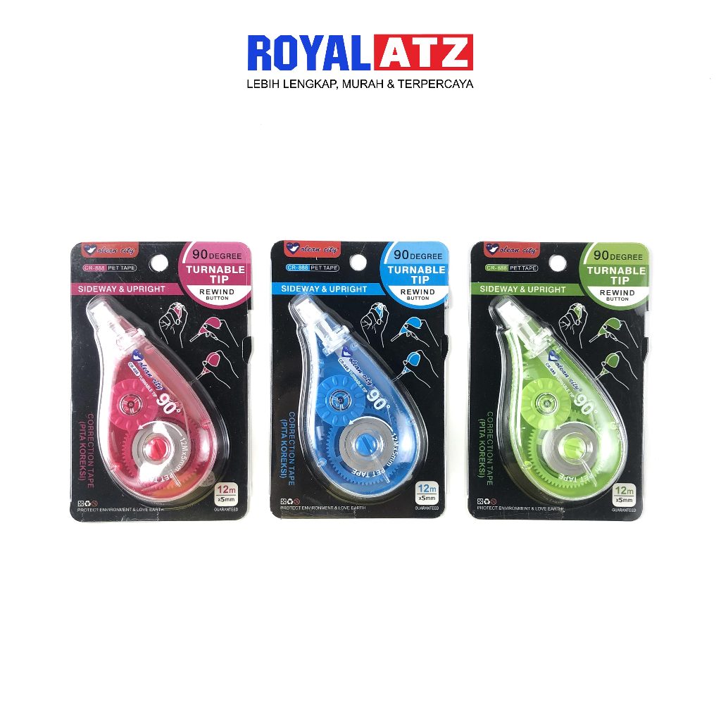 

Correction Tape / Tip Ex Kertas CR-888 OCI