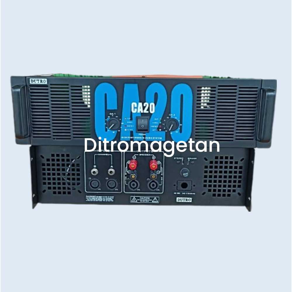 Box power amplifier CA 20 FULLSET lengkap dengan panel belakang box CA20