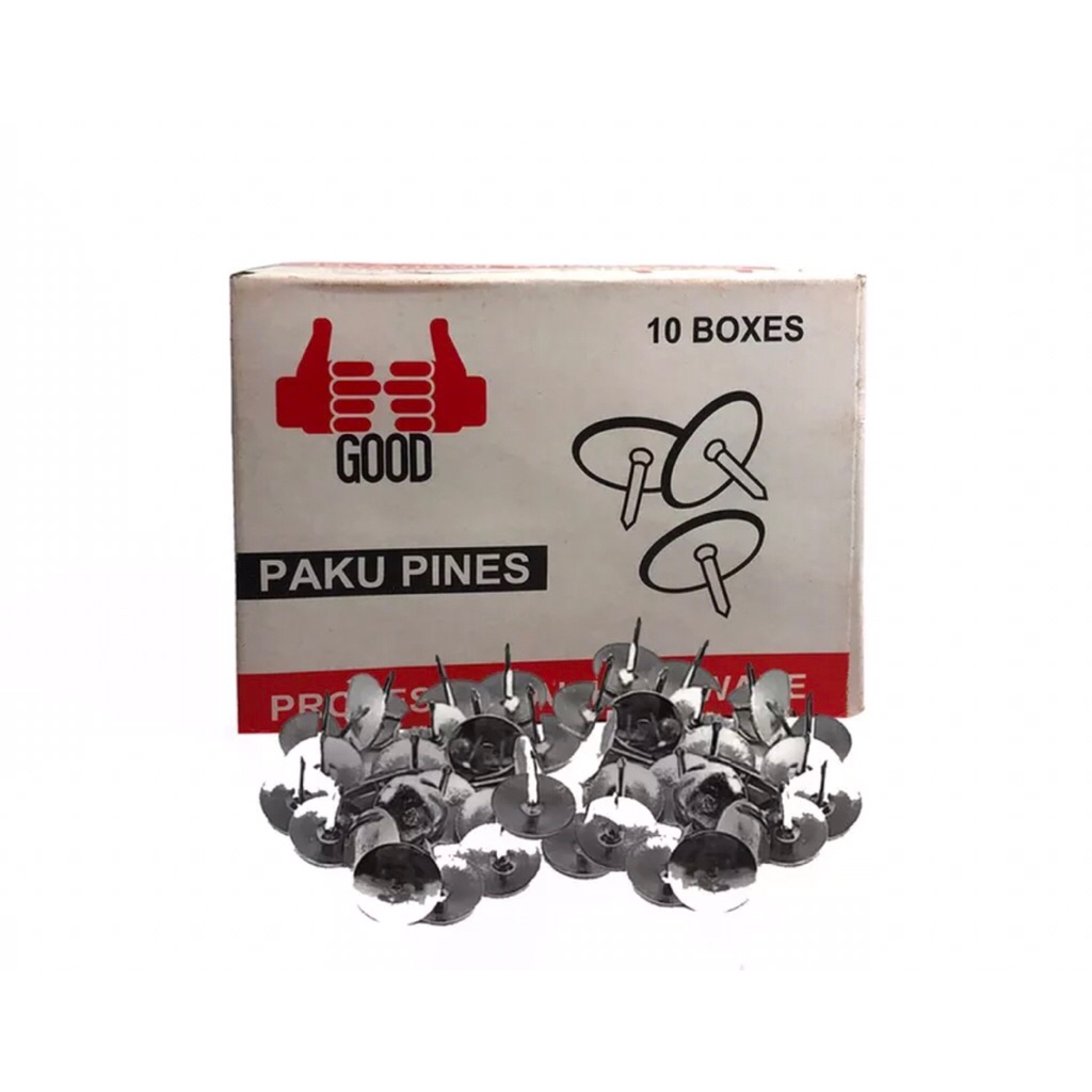 

Thumb Tacks / Pines / Paku Payung 1 Box (1000 Pcs)