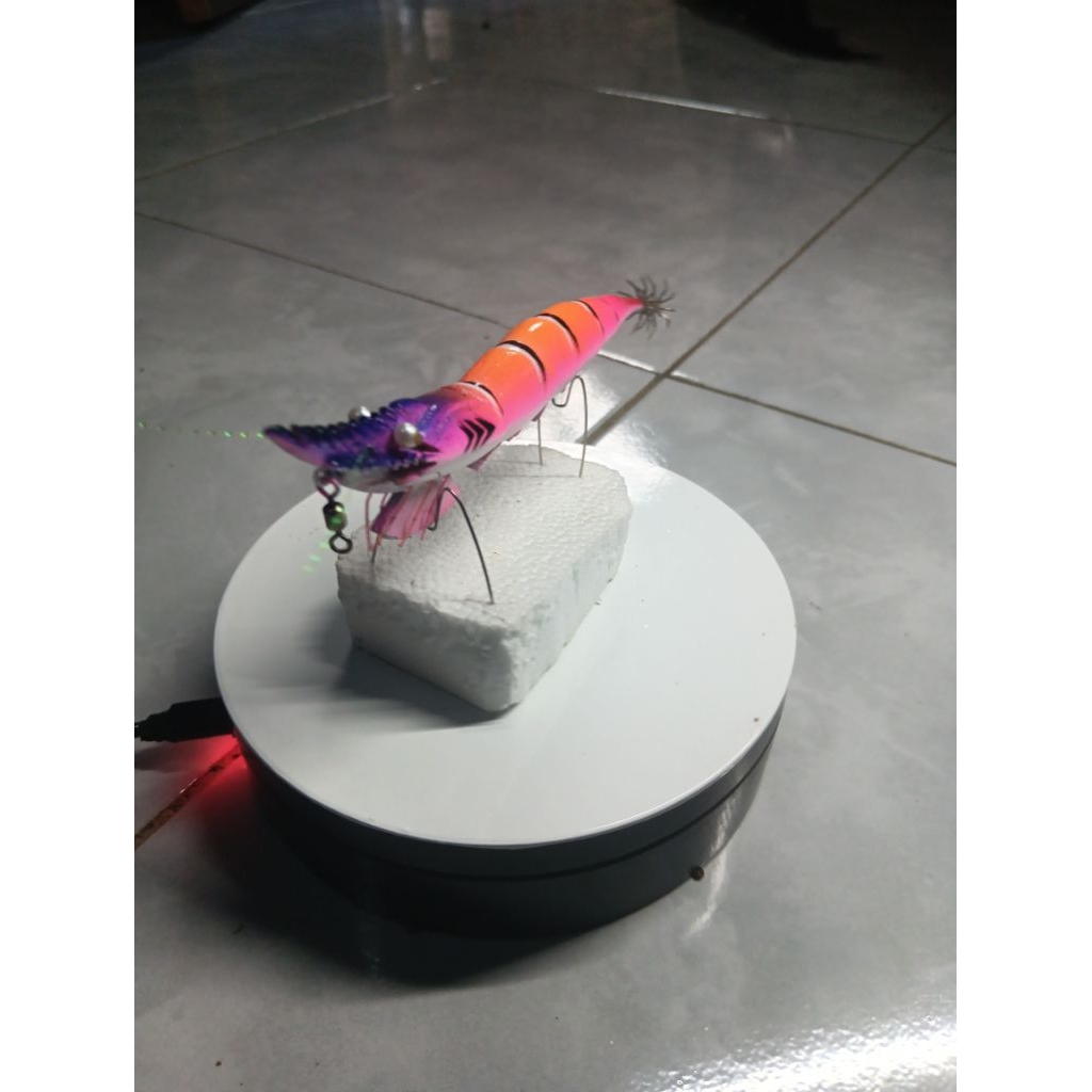 umpan cumi bentuk udang asli,dari kayu sentegi