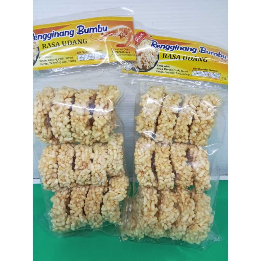 

Rengginang Bumbu Rasa Udang Bawang Isi 12 pcs Produksi Bu Sri Sumber Rejeki.
