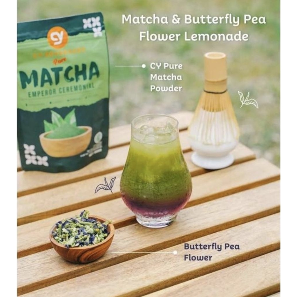 

CY Beverages Pure Matcha Powder Emperor Ceremonial Super Green 100g Pure Green Tea