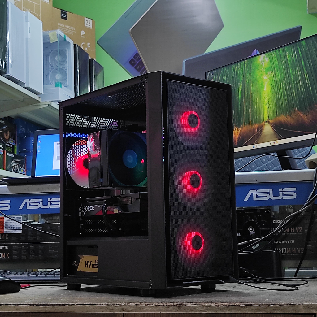 Komputer Fullset Intel Core i5 14400F (gen 14) | VGA RTX 3060 12 GB | SSD NVME 1 Tera | Monitor LG 2