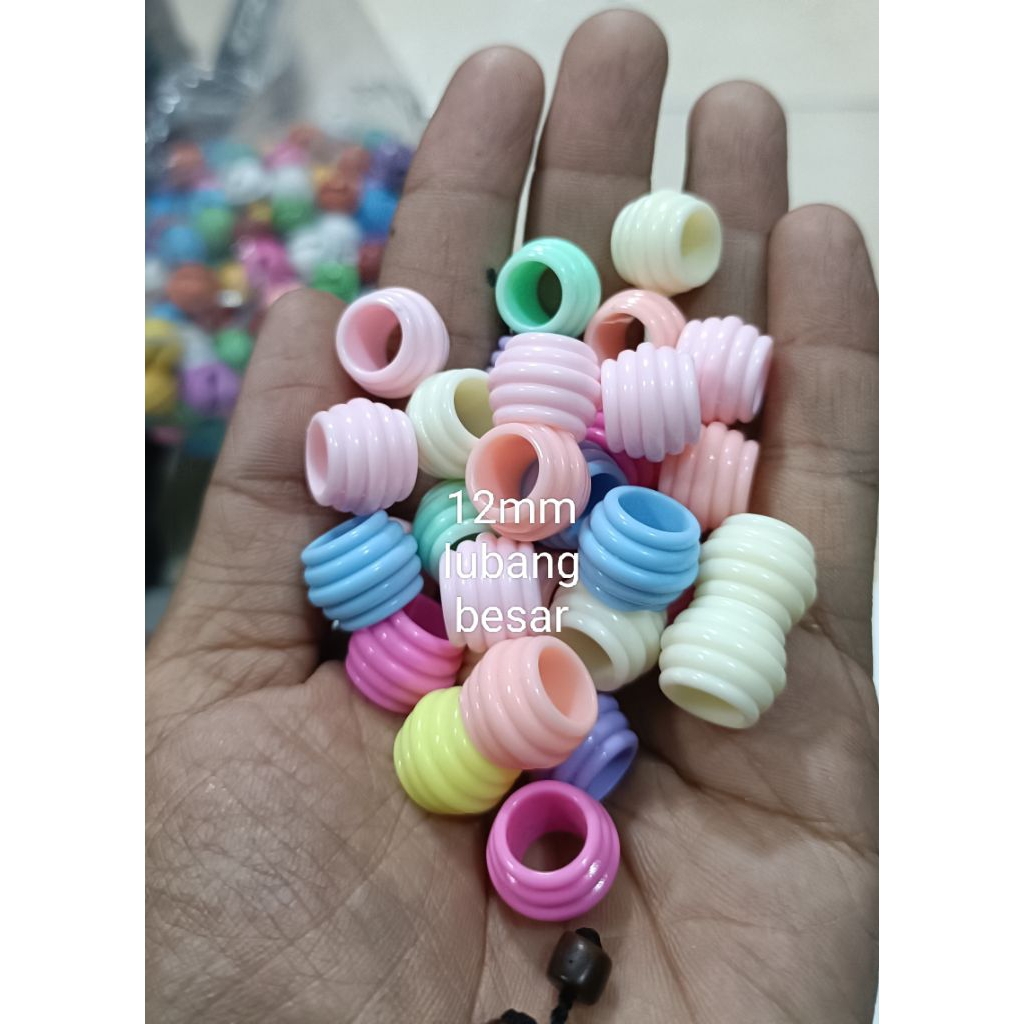 mute manik tabung ulir susu/pastel ecer 50gram(sa)