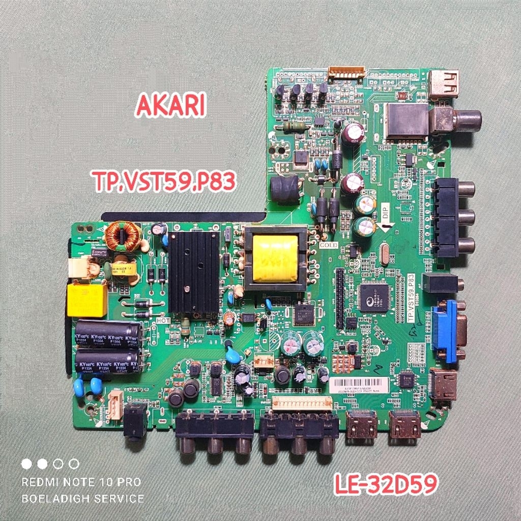 MB Mainboard TV LED Akari LE-32D59 TP.VST59.P83
