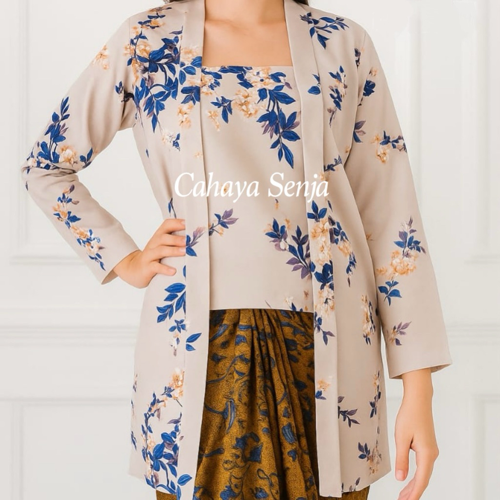 Kebaya Kutubaru Motif Bunga