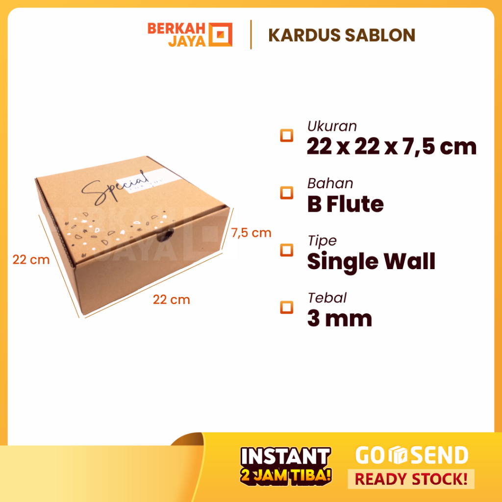 

Kotak Kado – Gift Box / Hampers Box / Kardus Sablon / Corrugated Box Packaging Die Cut / Kardus Hampers / Hoodie / Mukena / Ultah / Valentine / Anniversary / Happy Birthday (Kardus Special For You 22 x 22 x 7.5 cm)