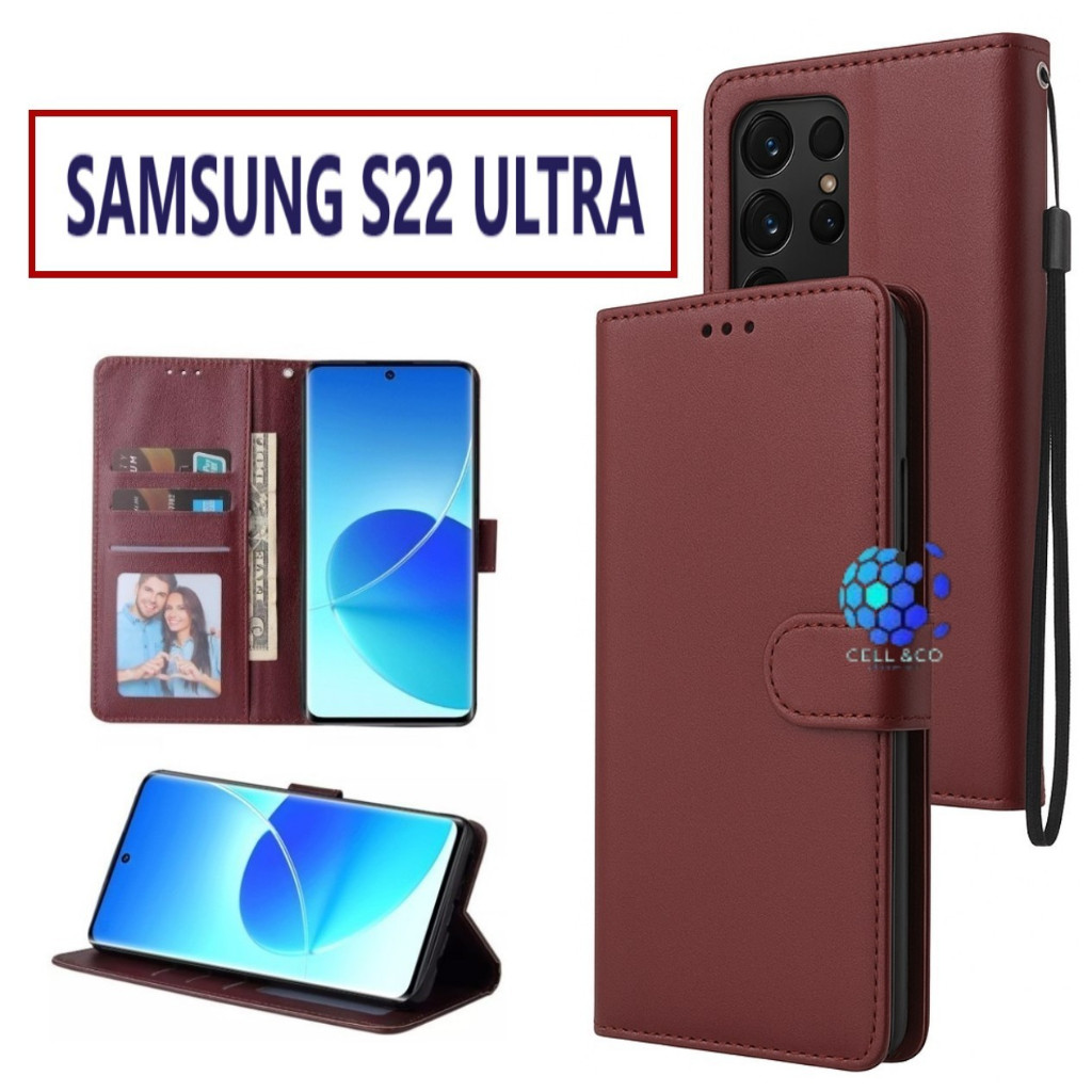 Case Type SAMSUNG S22 ULTRA FLIP LEATHER WALLET PREMIUM FLIP CASE BUKA TUTUP KESING HP CASING FLIP C