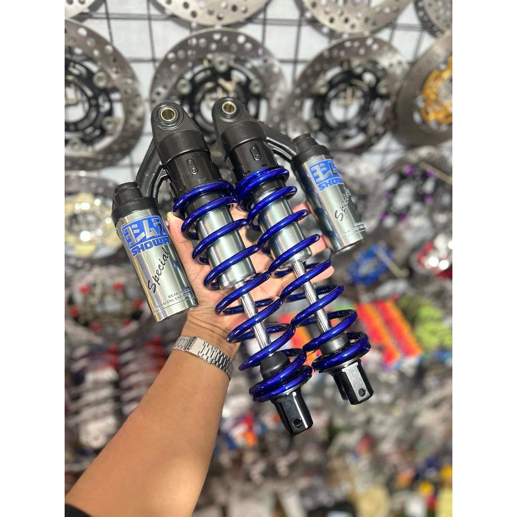 shock showa cb pcx 330mm biru