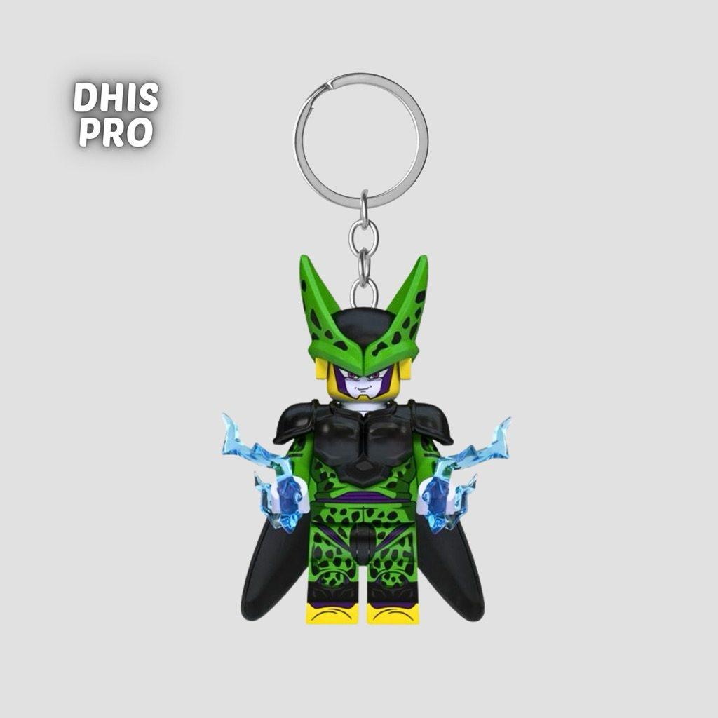 Dhis Project Gantungan Kunci LEGO Minifigure Cell Dragon Ball