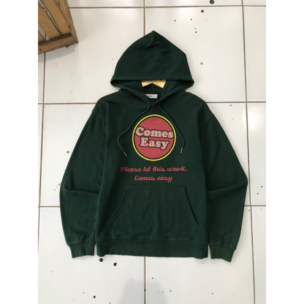 Hoodie Wego Hijau Botol (HD226)