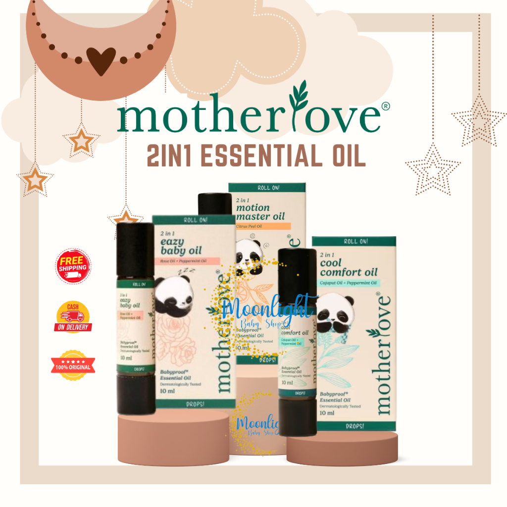 Motherlove 2in1 Essential Oil Series 10ml – Cool Comfort | Motion Master | Eazy Baby