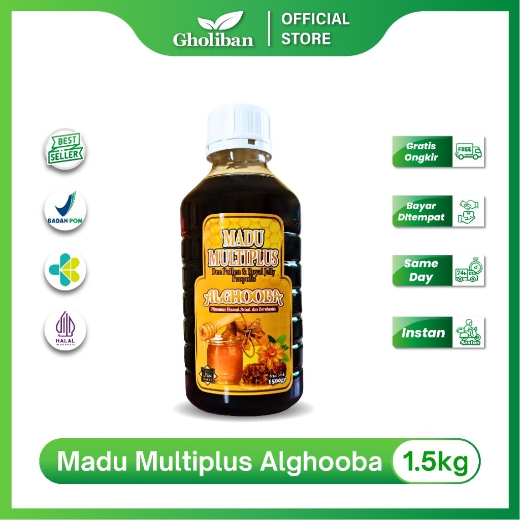 

Madu Multiflora Multiplus Alghooba 1.5 Kg