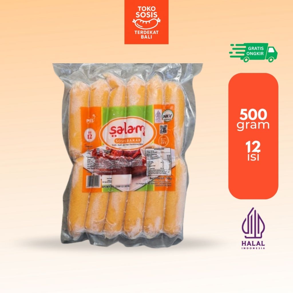 

Salam Sosis Ayam Sapi Bakar Mini 500 gram Isi 12