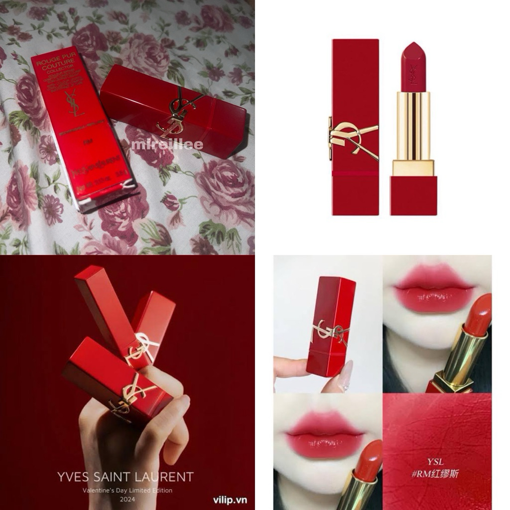 [ORIGINAL HANDCARRY] YSL Rouge Pur Couture Collector RM Rouge Muse - Satin Colour Lipstick Long Last