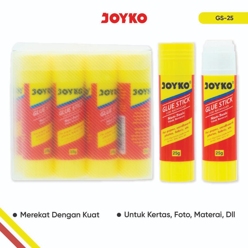 

1 Pack 12 Pcs Lem Batang Glue Stick JOYKO GS-25 25g Non-Toxic - LimiMart