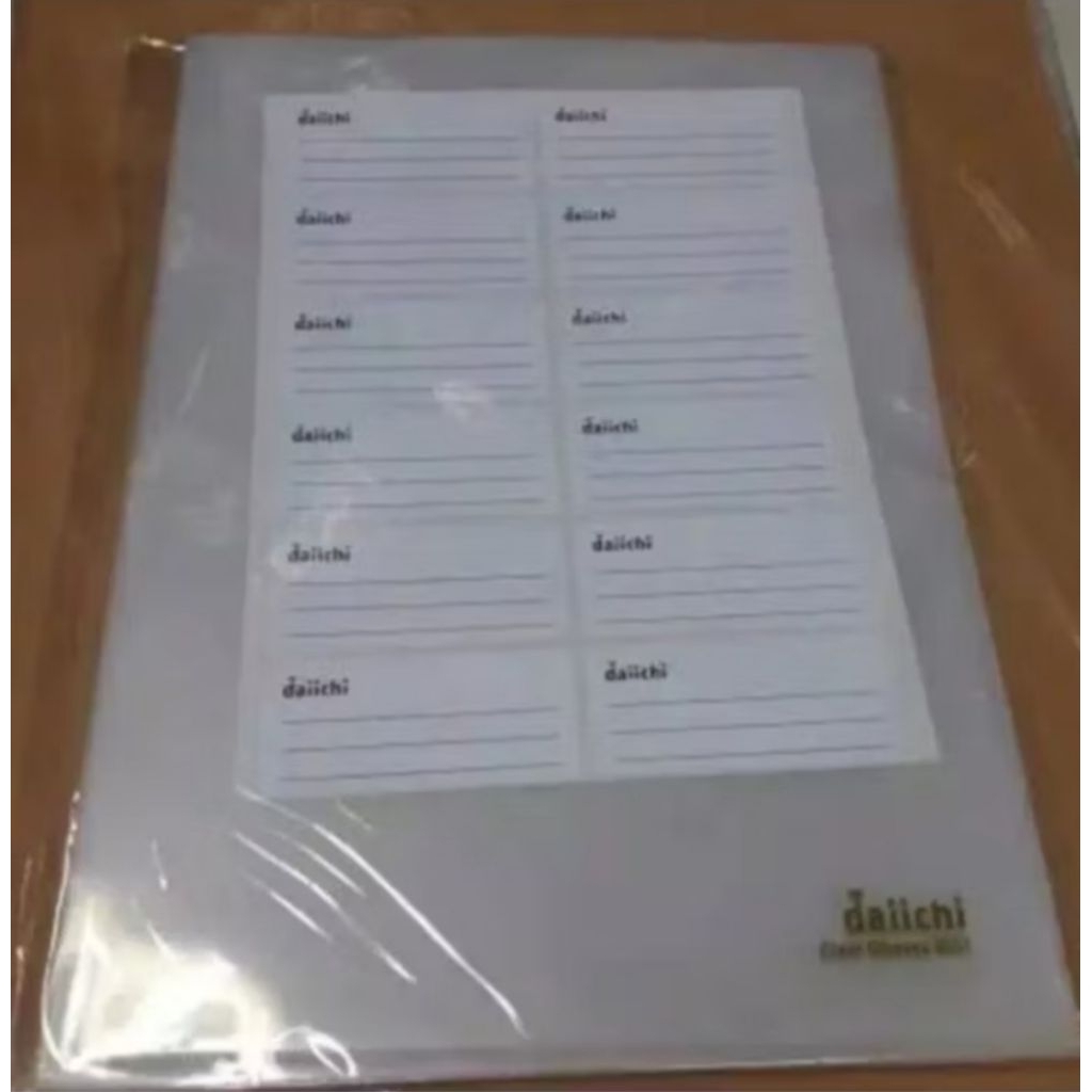 

Clear Sleeves / Map L Bening Daiichi F4