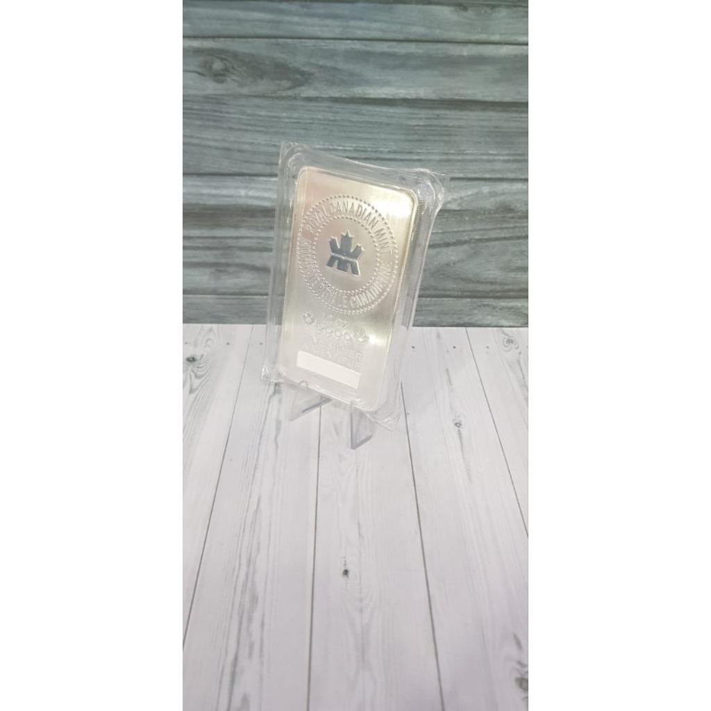 Perak Batangan 10 oz RCM Royal Canadian Mint (Mulus tidak milk spot)