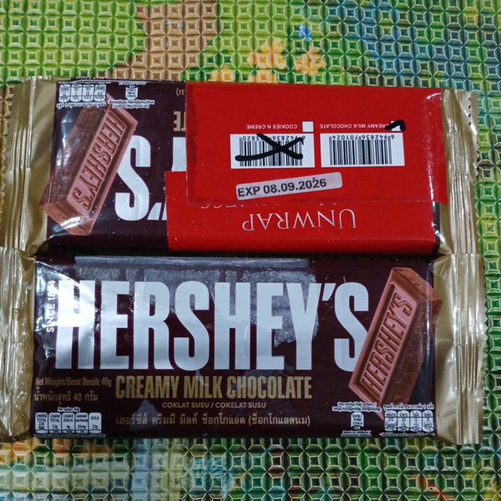 

Coklat Susu Hershey's 40 gram exp 9/26