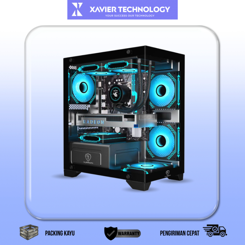 PC Gaming Fullset AMD Ryzen 5 5600GT Lengkap LED 24 inc Termurah