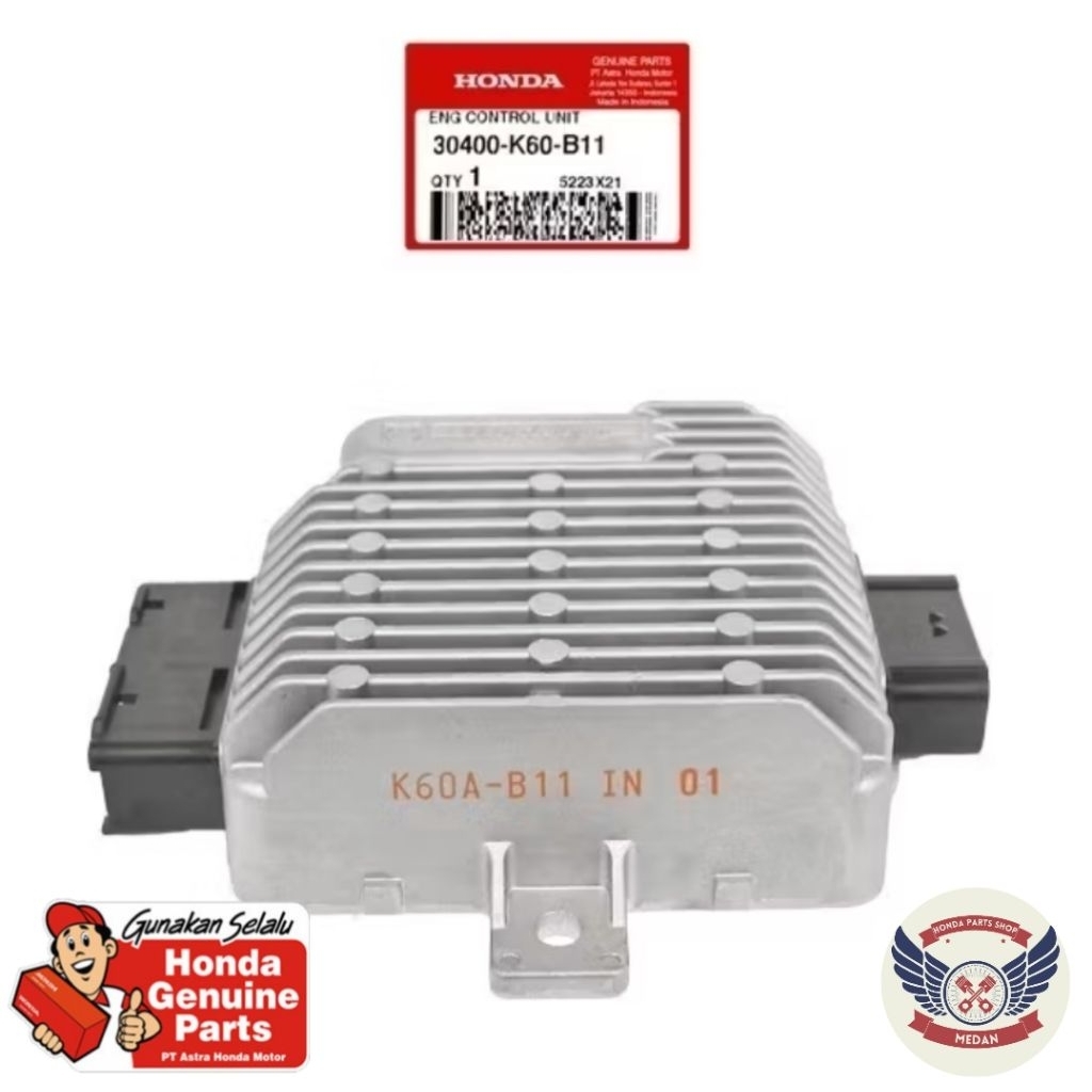30400K60B11 Ecm Ecu Eng Control Unit - Vario 125 eSP ISS Idling Stop Led injeksi Old 2015 - 2018