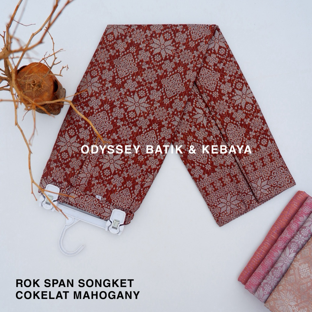 Rok Songket Kebaya / Rok Songket Instan Jadi / Rok Songket Span / Bawahan Kebaya Wanita