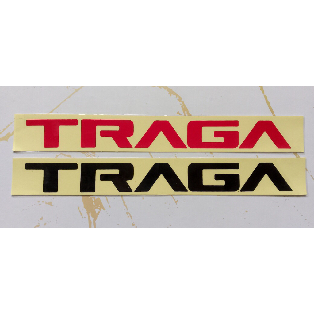 stiker isuzu traga / sticker isuzu traga / stiker traga / stiker tulisan traga / traga merah hitam