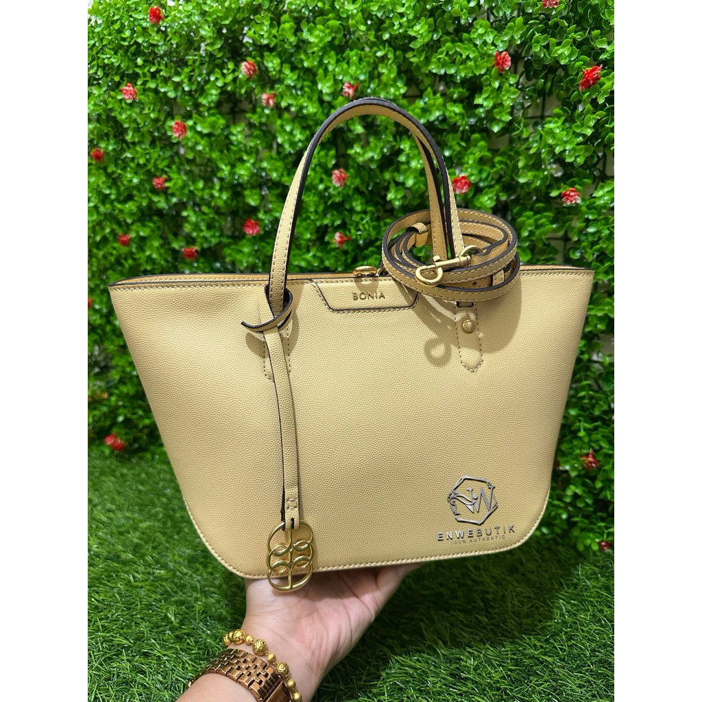 bonia tote bag sampan warna kuning