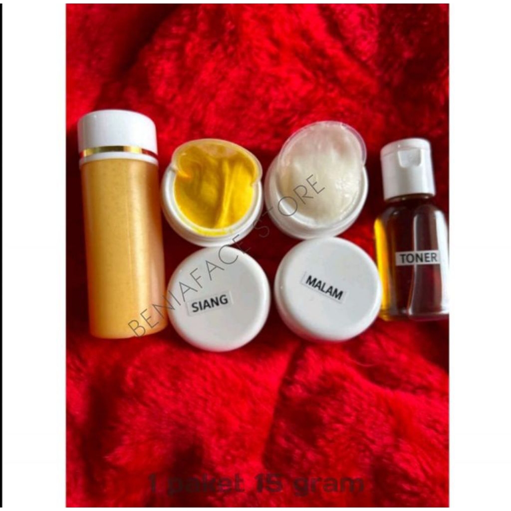 paket lengkap HANASUI skincare ukuran kecil bisa eceran